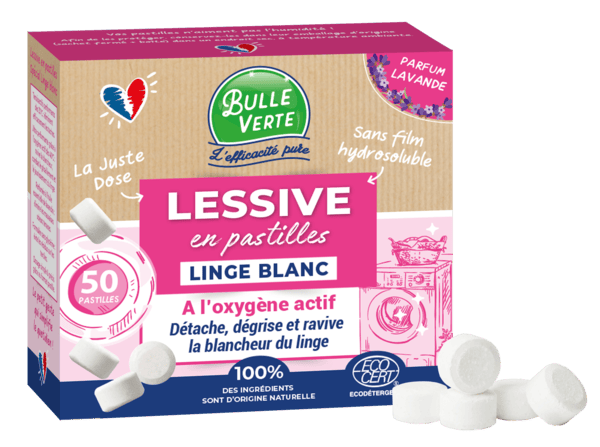 Lessive linge blanc en pastilles - 1