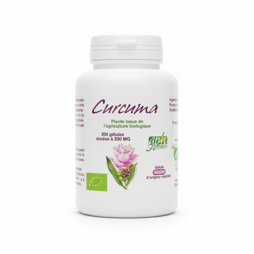 Curcuma bio 250 mg 200 gélules