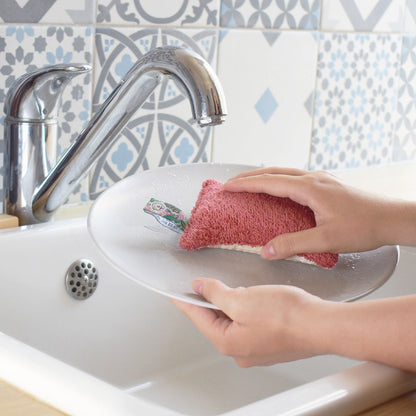 Eponge lavable cuisine corail - 2