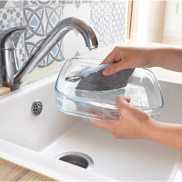 Éponge lavable et grattante bleue - 2